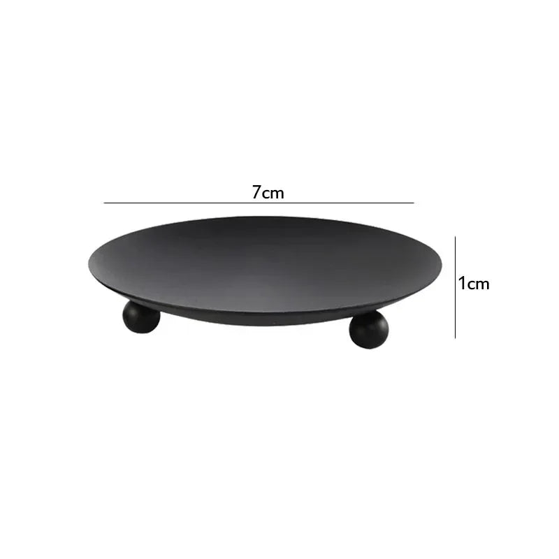 supports bougie moderne noir doré fêtes halloween mariage festivals casa