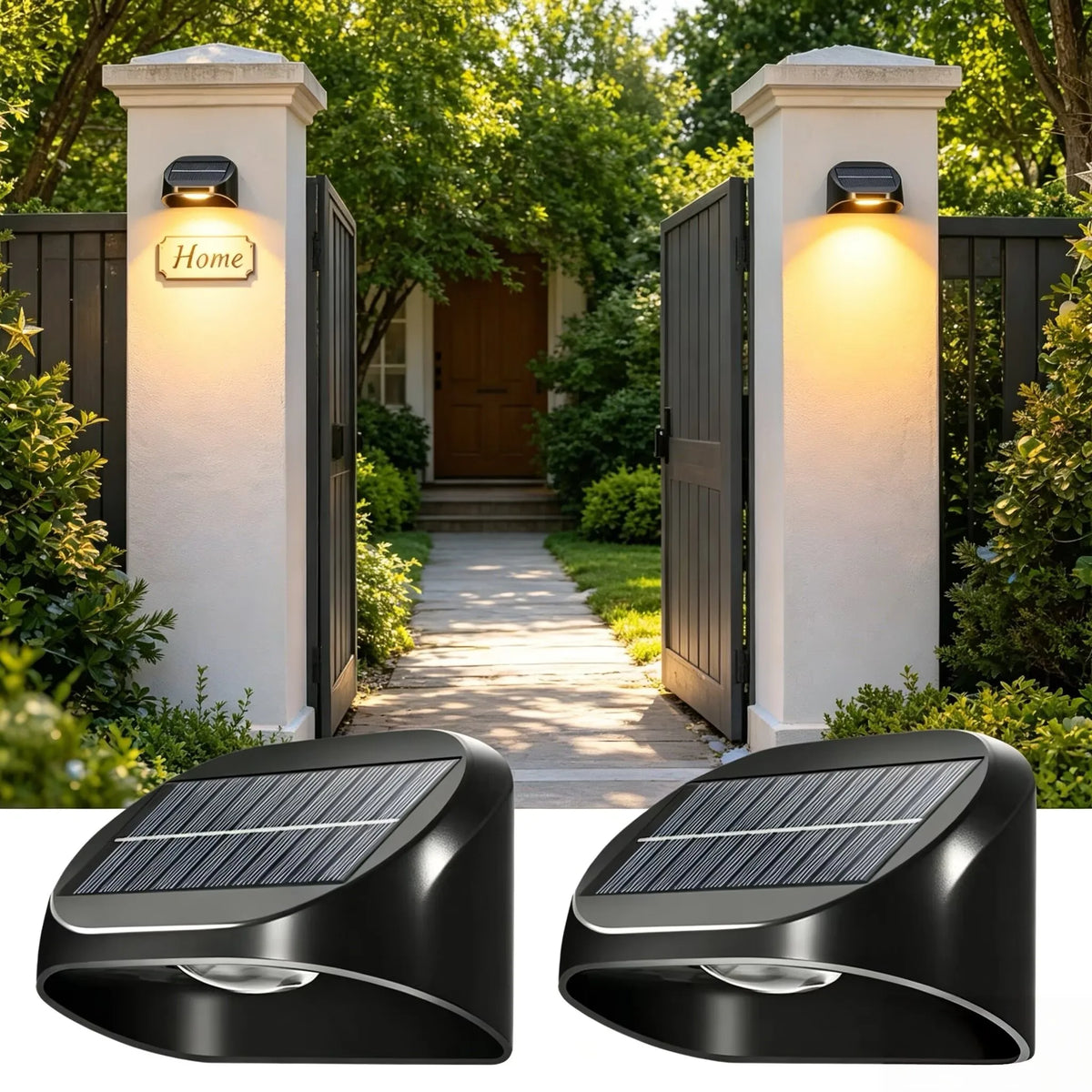 applique murale solaire moderne noir ip55 rgb led 12cm 75cm 55cmextérieur jardin mur vis
