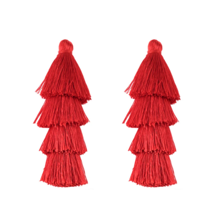 pompons franges polyester violet vert bleu rose boho chic décor maison rideau vêtement