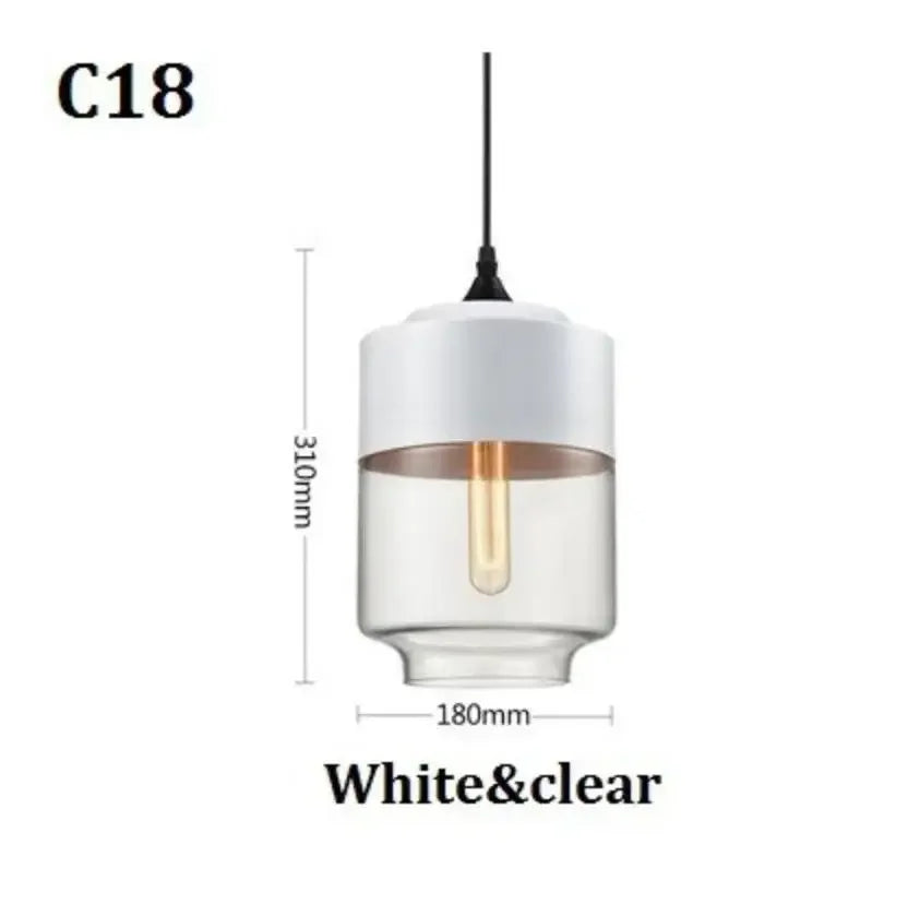 suspension lumineuse moderne pendentif verre noir transparent contemporain fixation câble luminaire salle manger chambre