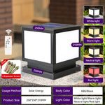 lampe solaire extérieure led moderne noire ip65 panneau solaire télécommande