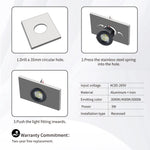 Spot LED 3W Noir Blanc Or Moderne Adhésif 220V LED Driver