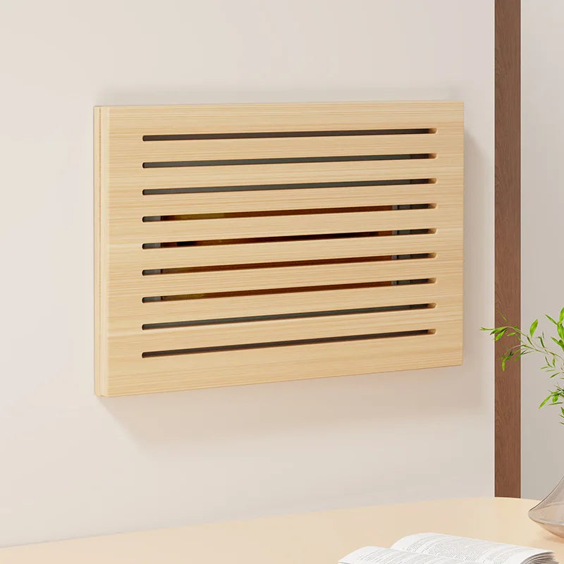 radiateur mural moderne marron clair rayures horizontales fixation murale 40x30cm 50x40cm