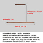 lampe suspendue bois marron clair moderne 120cm 150cm 180cm 200cm certification ul vde ccc