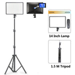 lampe led studio photo noir moderne réglable télécommande lcd