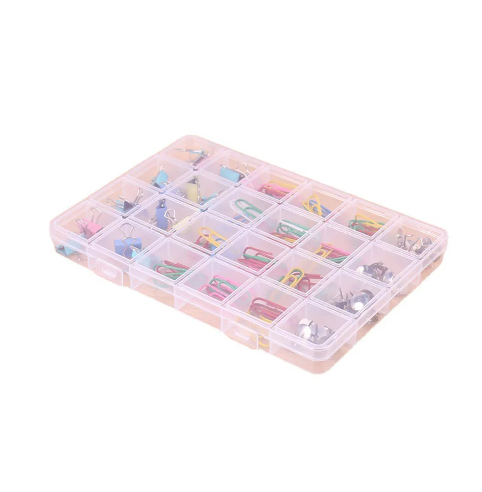 boîte bijoux transparente boîtes compartiments réutilisables poignées clips agrafes respectueux environnement pratique fonctionnelle