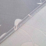 housse chaise gris clair fleurs blanches moderne salon élasthanne polyester imperméable extensible