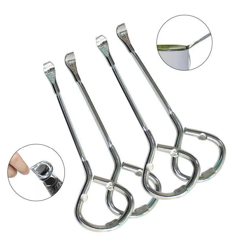 outil multifonction ouvre bouteille tire bouchon decapsuleur pince metallique argenté utilitaire minimaliste