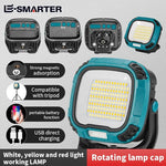 lampe travail multifonctionnelle led bleu jaune moderne robuste clips aimant USB Type