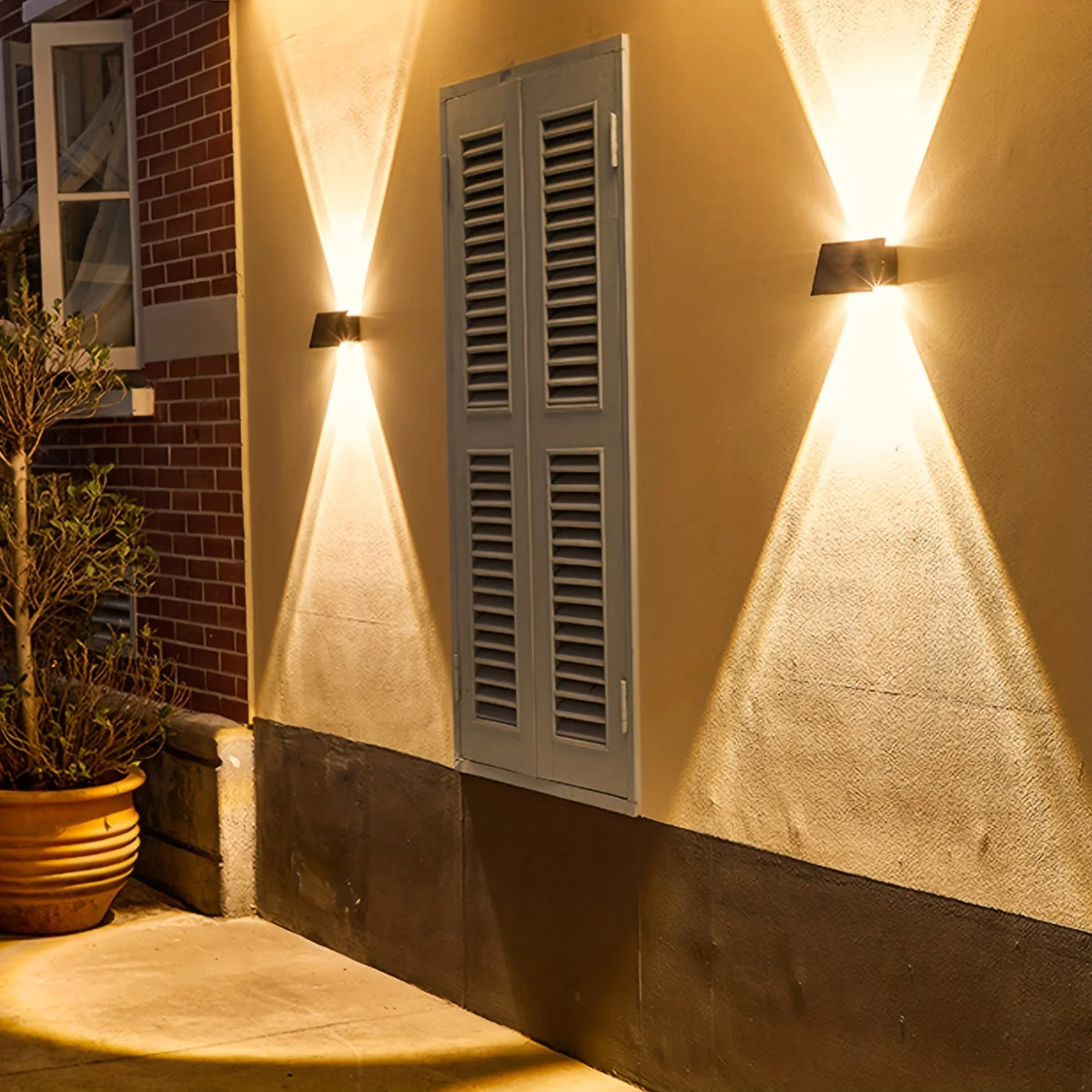 applique murale led solaire ip65 noir blanc rose jaune contemporaine minimaliste adhésiveextérieur résistante