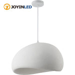suspension lumineuse moderne résine blanc 30cm 40cm 50cm 60cm texture grained sans ampoule