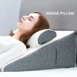 coussin cervical mousse mémoire forme coussin coin texturé polyester blanc gris contemporain