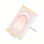 tapis rose clair ornements floraux arches décoratives classique résistant décoloration usage intérieur extérieur