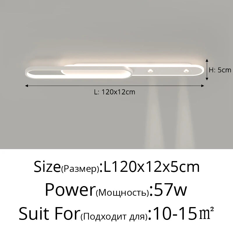 lampe led moderne blanche rectangulaire sans télécommande fixée aluminium opaquet