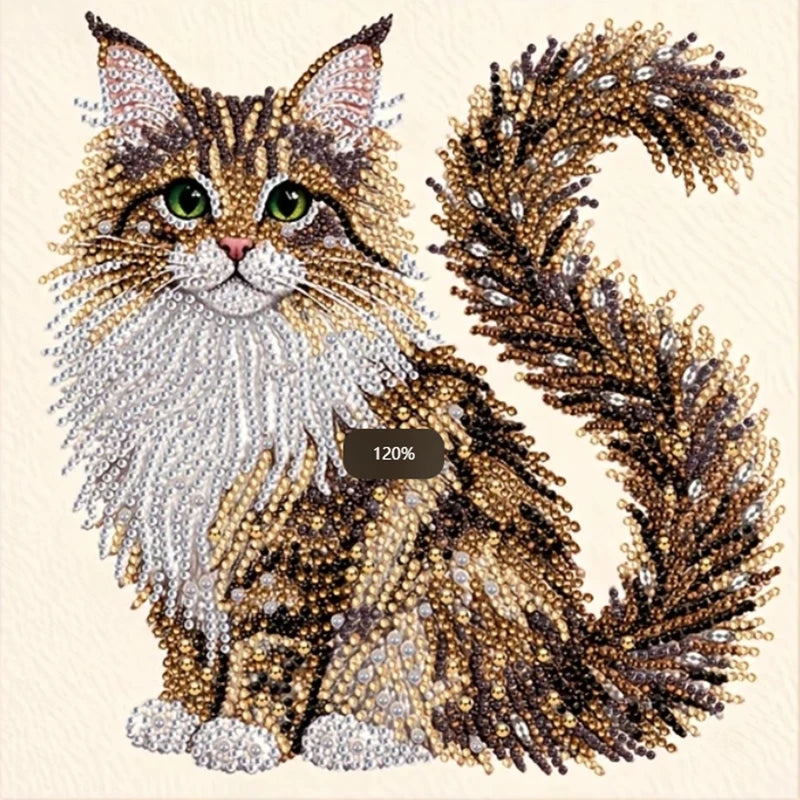 tableau décoratif chat paysage fleurs abstrait guide coloration stylo règle boîte pastorale collage