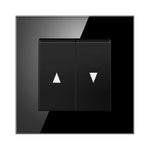 interrupteur mural bouton pression noir blanc gris moderne minimaliste fixations certifications rohs