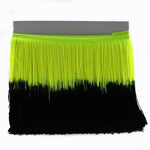 franges dégradées 100% rayonne rose bleu vert noir blanc orange violet modernes 20cm