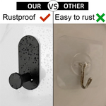 crochets adhésifs noirs robustes serviettes douche cuisine sans perçage moderne minimaliste