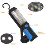 lampe torche pliable rechargeable led rouge bleu anti dérapante moderne résistante choc