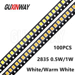 diodes led blanc blanc chaud smd surface mount device 2835 5w 1w 3v 18v