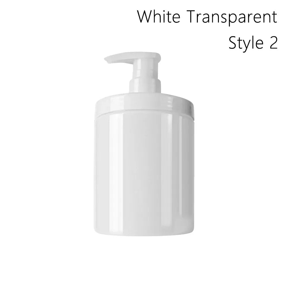 distributeur savon liquide transparent moderne 300ml 500ml 1000ml blanc minimaliste