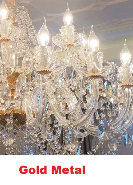 lampe table cristal transparent doré baroque ampoules filament visible 55cm 72cm