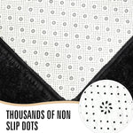 tapis gris moderne doux polyester antidérapant voyage salon prièreextérieur cuisine
