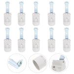 suspension lampe douille candelabra base blanc argenté noir industriel fixations métal plastique