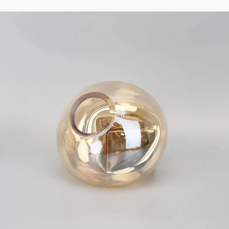 vase moderne or noir marbre boule verre support marbre fleurs artificielles table decorationintérieur