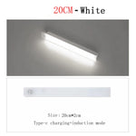 lampe led rechargeable aimantée détecteur mouvement 50cm 30cm 20cm 10cm blanc moderne autonomie