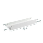 étagère murale moderne gris foncé laquée alliage aluminium flacons lotion salle bain