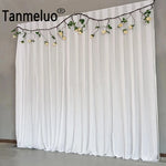 Rideau de fond blanc 2x2 m pour décoration d'intérieur