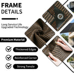 toile protection solaire marron clair tissée moderne clips métalliques cordelette 100x200cm 200x300cm 200x400cm 300x400cm