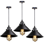 lampe suspendue industrielle conique noire dorée éclairage salon chambre éclairage intérieur E27 adaptable