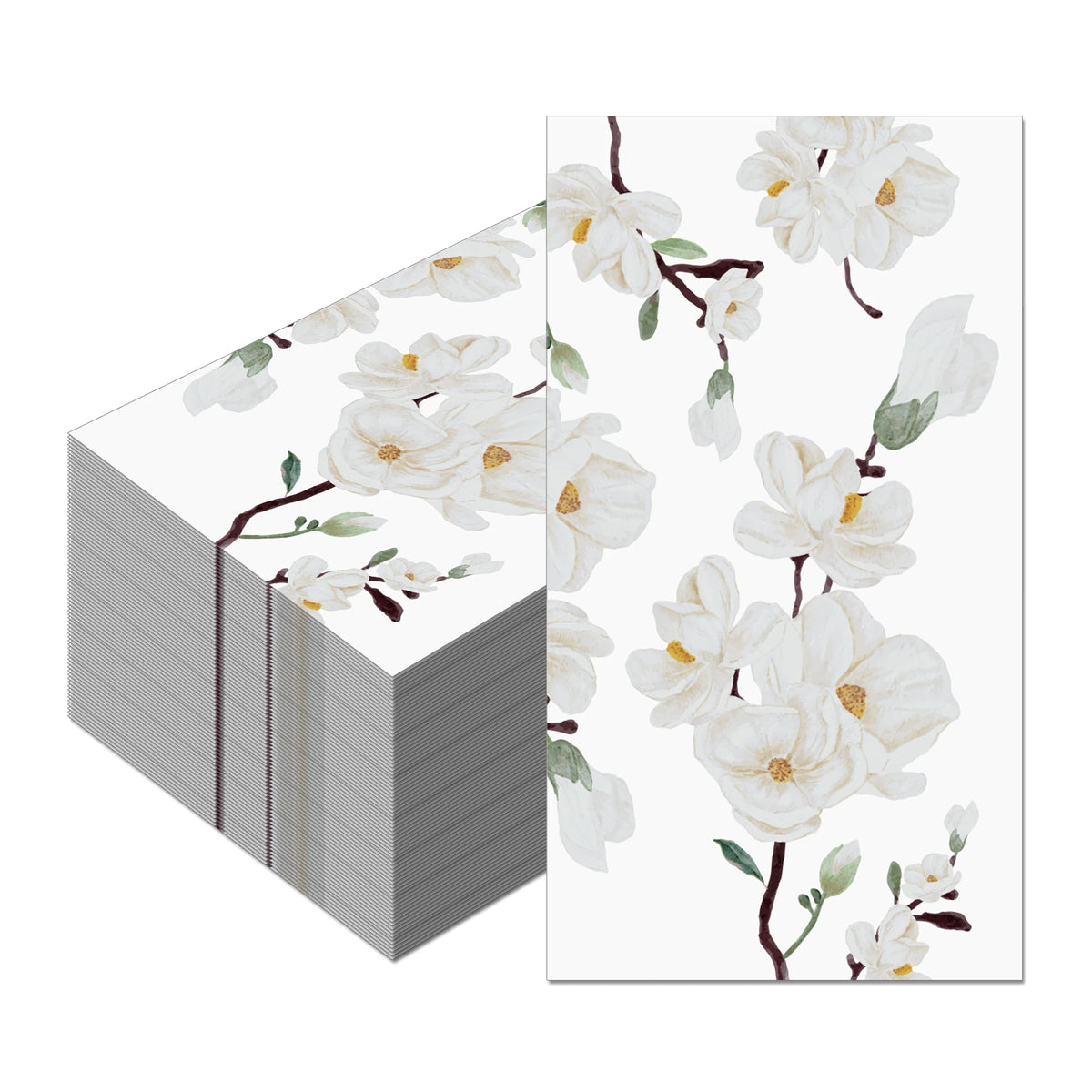 serviettes table papier jetables motif floral mariage décoration fête anniversaire classique