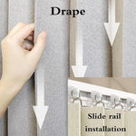 Installation du rideau de placard sur un armoire de rangement