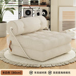 canapé lit contemporain blanc tufté minimaliste inclinable pliable maison salon moderne