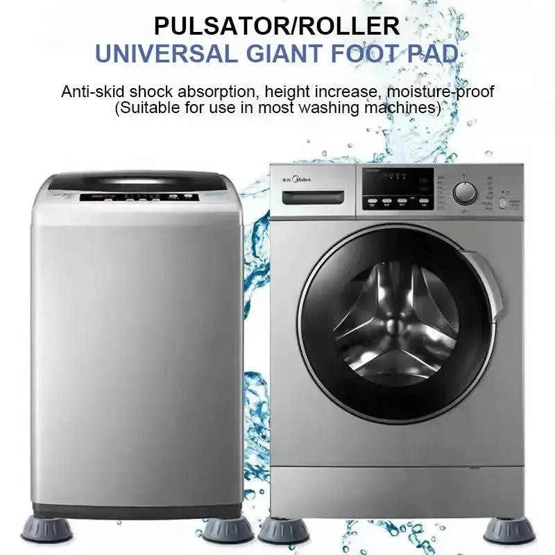 pieds machine laver anti vibration silicone gris noir adhésifs antivibratoires antidérapants modernes rondels rainurés