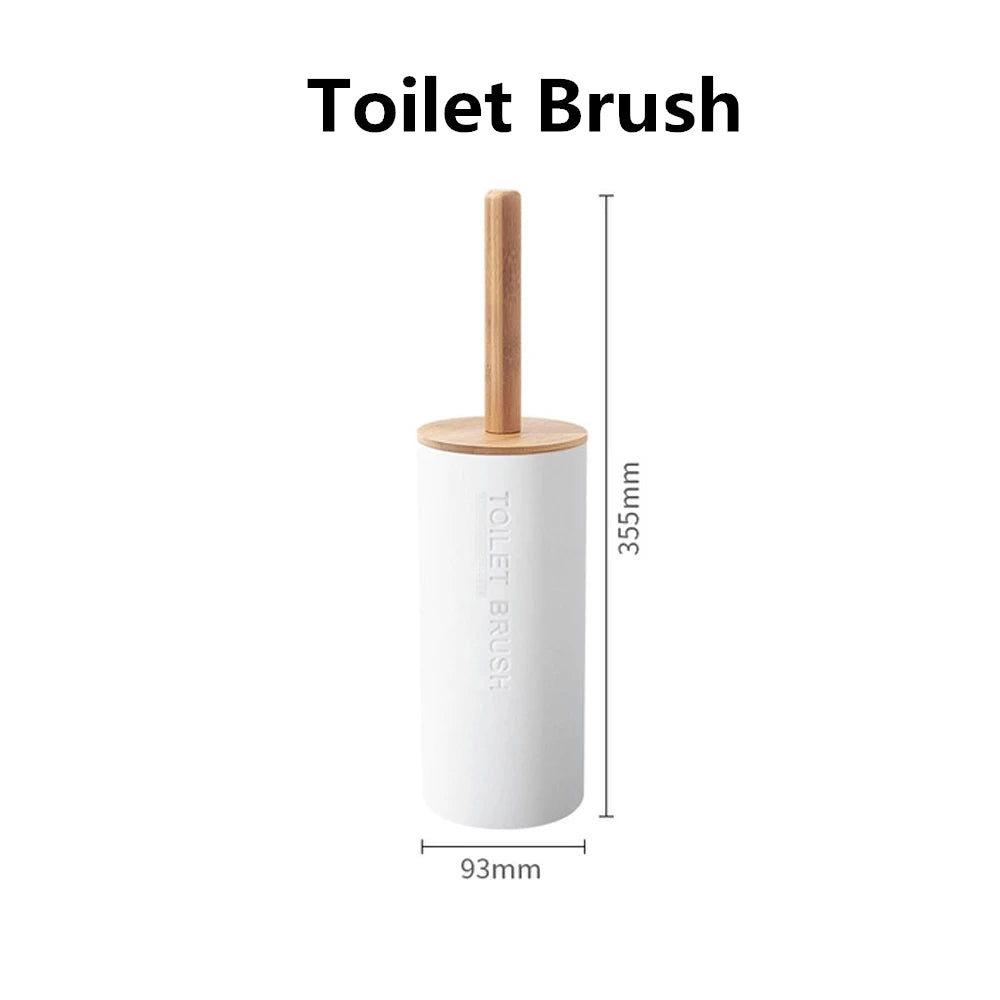 ensemble salle bain bambou distributeur savon porte brosse dents porte savon tasse noir