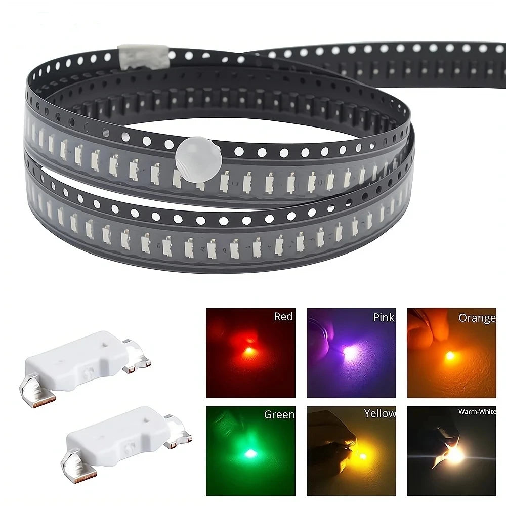 diodes led rouge vert jaune blanc violet orange smd 335 4008 20ma broches