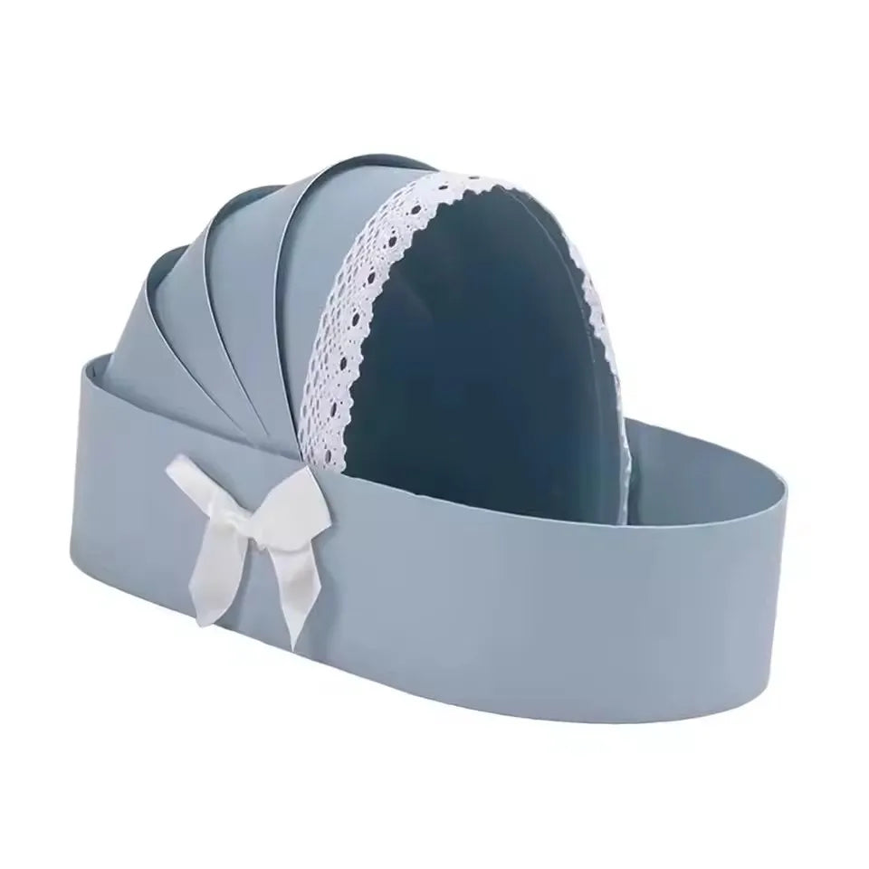 boîte dragées rose bleue blanche dentelle classique dragées fleurs artificielles occasion mariage anniversaire noël