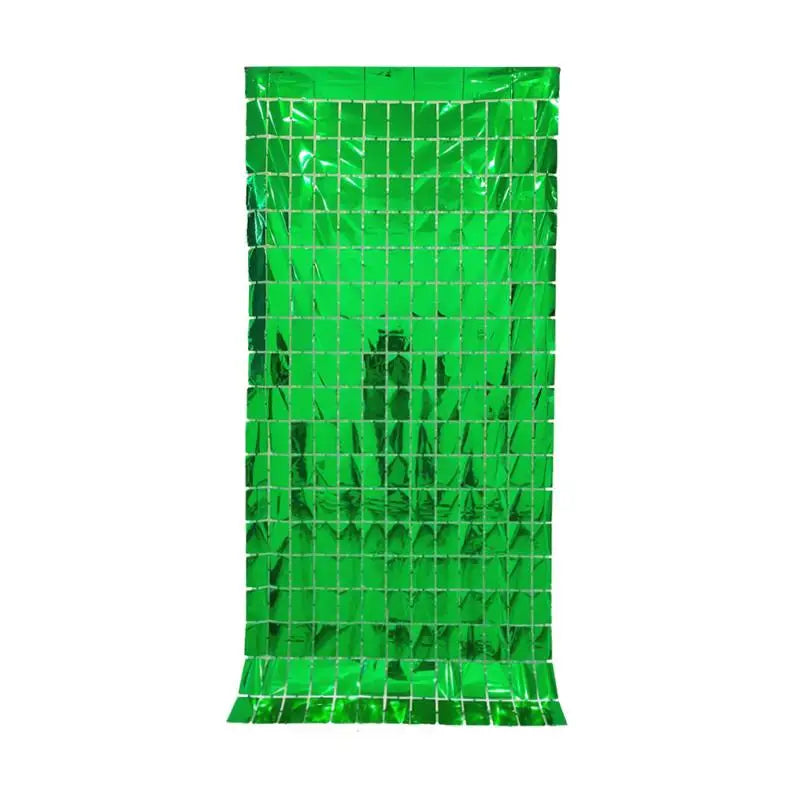 rideau pluie soie bleu rouge rose vert violet or carreaux miroir moderne festif happy