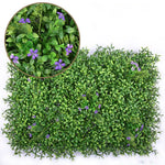 panneaux murals gazon artificiel uv résistant forme carrée couleur verte intimité extérieur moderne naturel