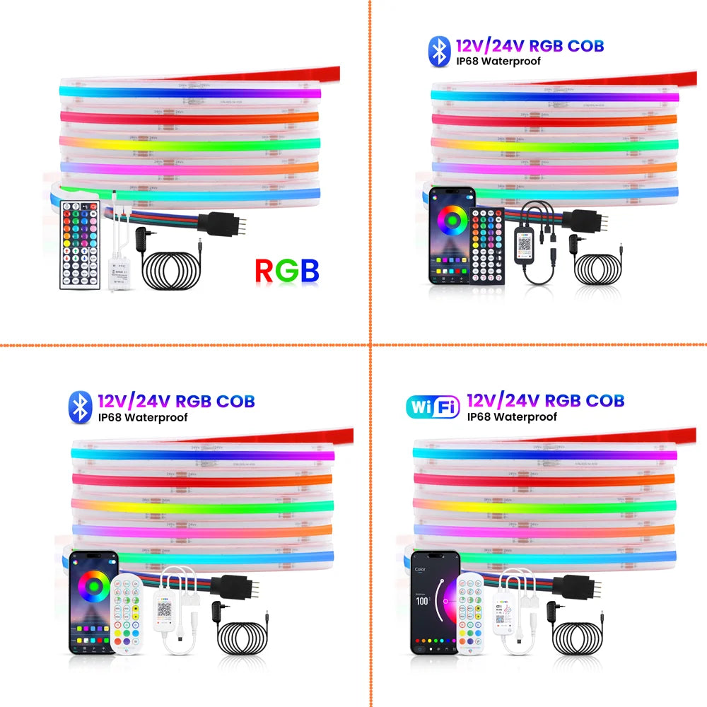 Ruban lumineux RGB contrôlé par smartphone