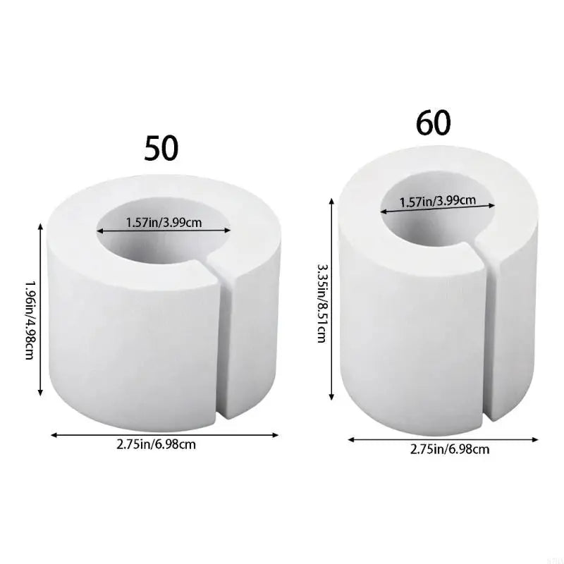 écarteurs rideaux blancs texture moderne clips facile pack 14 pièces 50mm 60mm drapery spacers