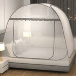filet lit pliable moustiquaire polyester coton quadratique transparent gris bleu moderne opacité