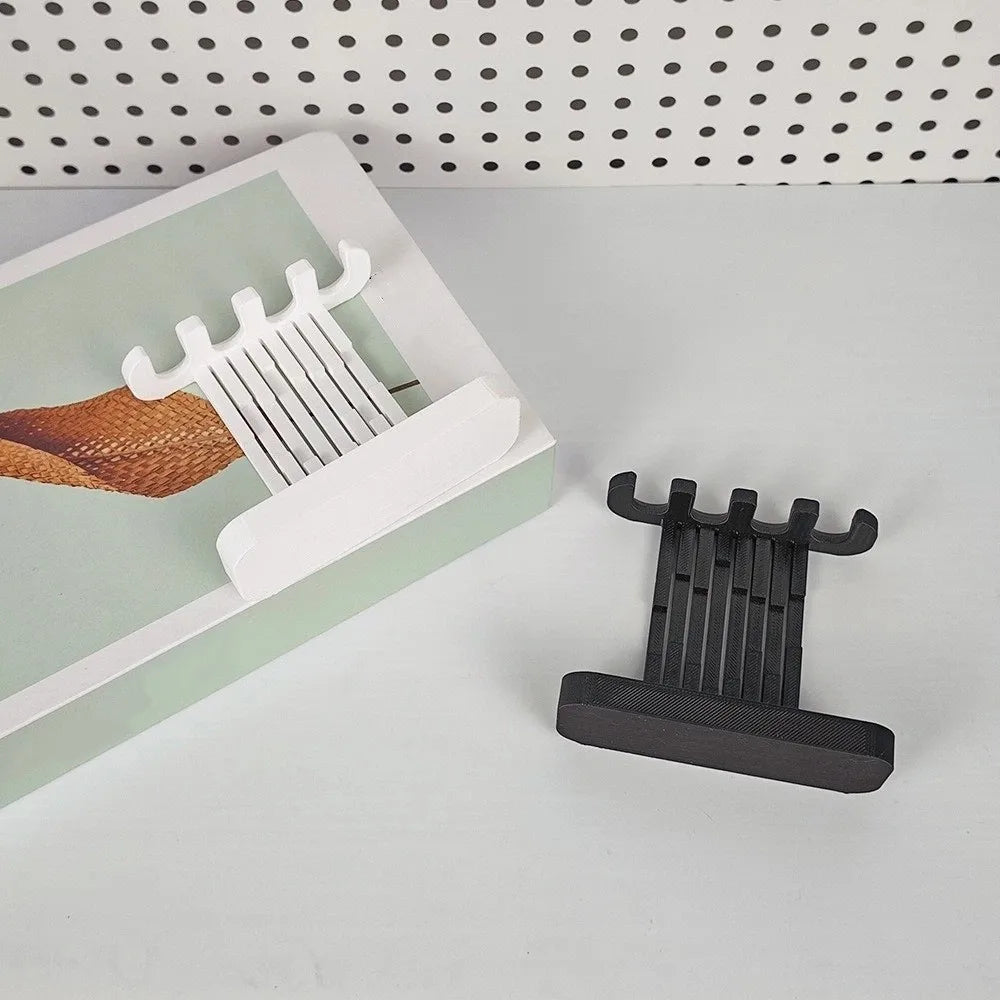 rangement têtes brosses dents blanc noir minimaliste moderne fixe pose mur salle bain