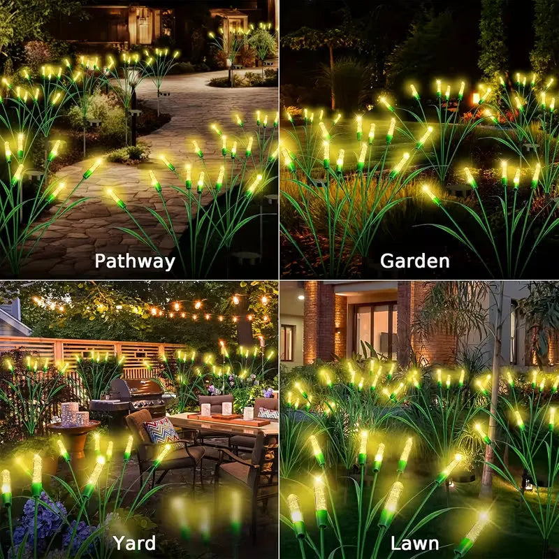 lampe solaire vert jaune épis maïs moderne décorative jardin patio autoinstallation led ip65 étanche
