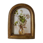 cadre photo vintage or floral décoration intérieure shabby chic posable mur bouquet fleursportrait