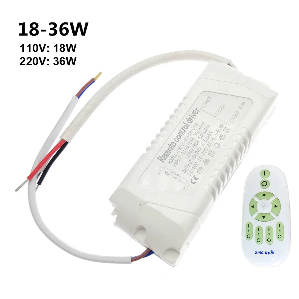 contrôleur led 24v 2.4g remote 110v 220v transformateur éclairage moderne 150w 2ans garantie